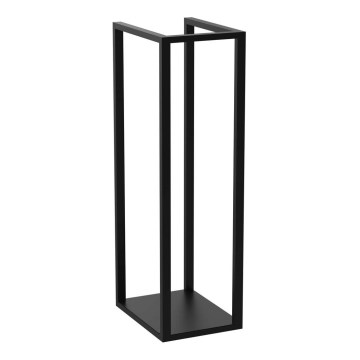 Metalen standaard voor hout 100x30 cm zwart