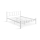 Metalen tweepersoonsbed ORMEL 160x200 cm, wit, maximale draagkracht 200 kg
