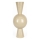 Metalen vaas 60 x 25 cm, beige