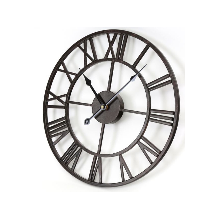 Metalen wandklok Vintage 1xAA