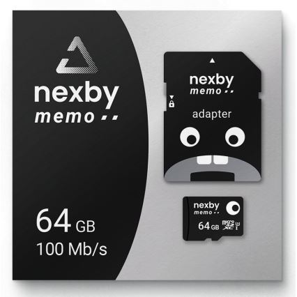 MicroSDXC 64GB U3 100MB/s + SD-adapter