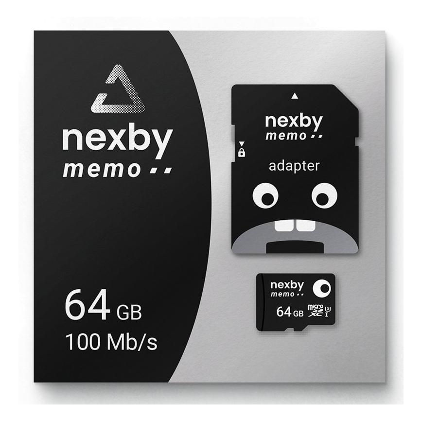 MicroSDXC 64GB U3 100MB/s + SD-adapter