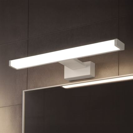 MIRORE LED-spiegelverlichting voor de badkamer, 8W, 230V, 40 cm, IP44, wit