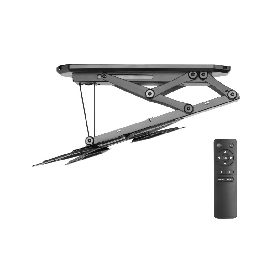 MK FLORIA MKF-20DM444 - Slimme plafondhouder voor tv 55 zwart Wi-Fi TUYA + afstandsbediening