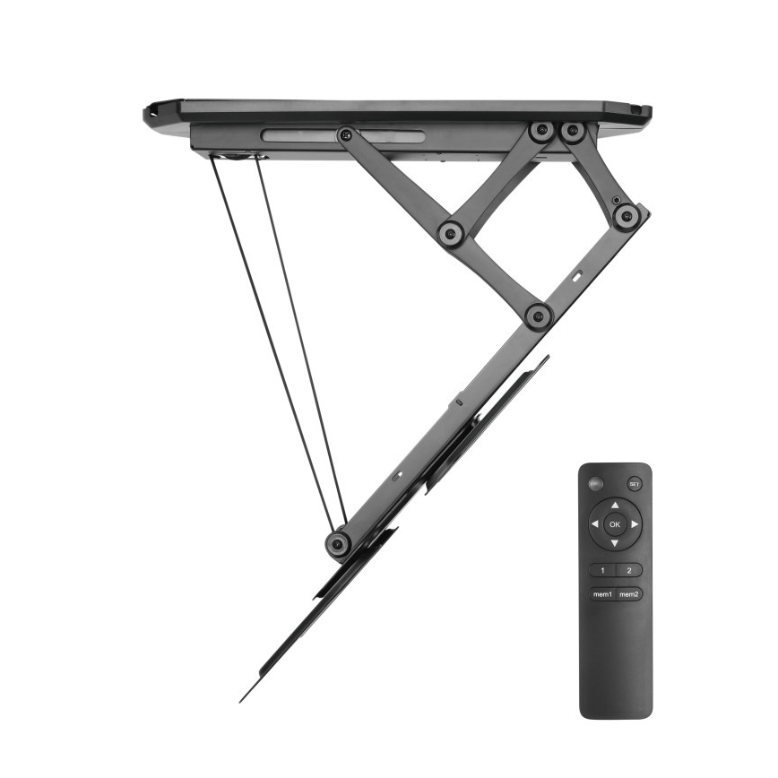 MK FLORIA MKF-20DM444 - Slimme plafondhouder voor tv 55 zwart Wi-Fi TUYA + afstandsbediening