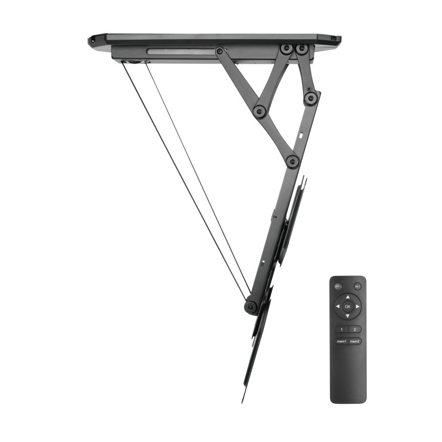 MK FLORIA MKF-20DM444 - Slimme plafondhouder voor tv 55 zwart Wi-Fi TUYA + afstandsbediening