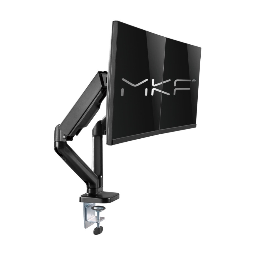 MK FLORIA MKF-21DP113S2 - Verstelbare monitorarm voor twee 32 monitoren, zwart