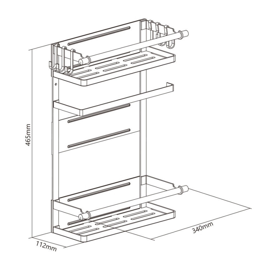 MK FLORIA MKF-21MG01W - Magnetische organizer  46,5x34 cm wit