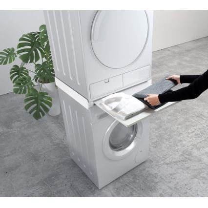 MK FLORIA MKF-23MZ601 - Stapelkit voor wasmachine en droger met uitschuifbaar gedeelte 60 cm wit