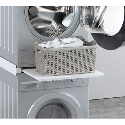 MK FLORIA MKF-23MZ601 - Stapelkit voor wasmachine en droger met uitschuifbaar gedeelte 60 cm wit