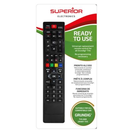 MK FLORIA Superior AB UNI TV Grundig - Vervanging afstandsbediening voor TV brand Grundig 2xAAA