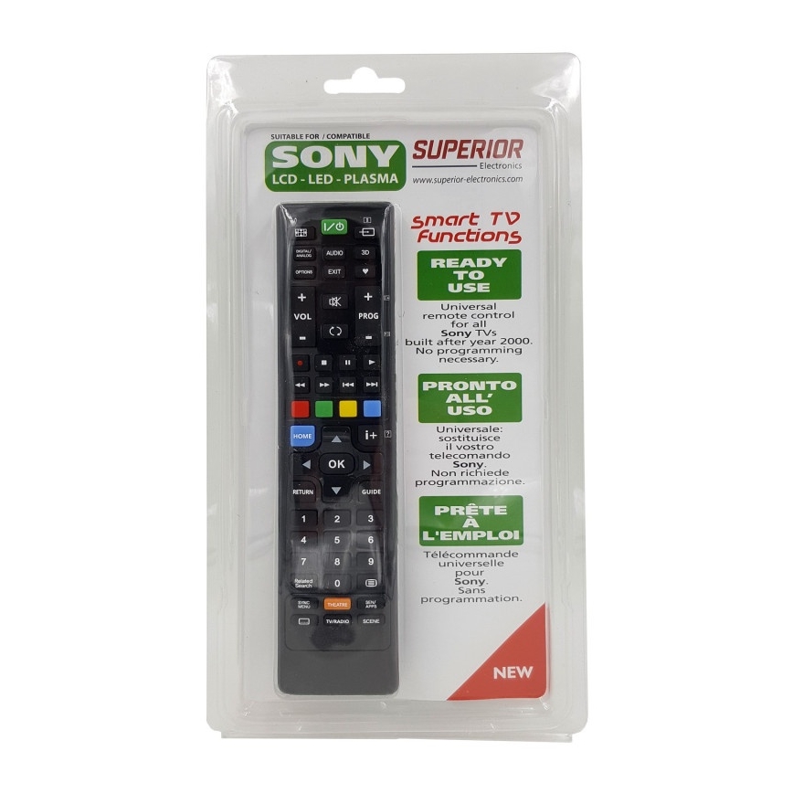 MK FLORIA Superior AB UNI TV SONY - Vervangende afstandsbediening voor SONY-tv's