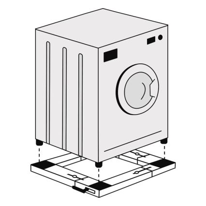MK FLORIA Superior Wheel Wash - Antivibratie basis voor wasmachine 62x62 cm