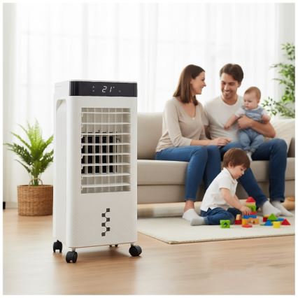 Mobiele luchtkoeler VIENTO COOL 65W/230V wit + afstandsbediening