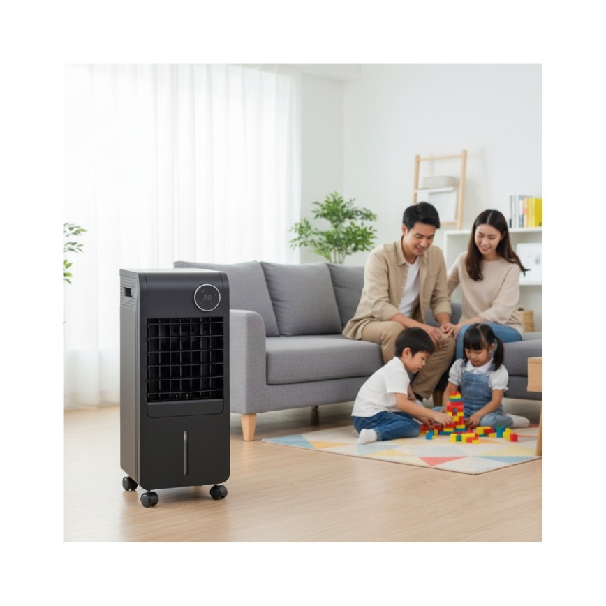 Mobiele luchtkoeler VIENTO COOL-R 65W/230V zwart + afstandsbediening
