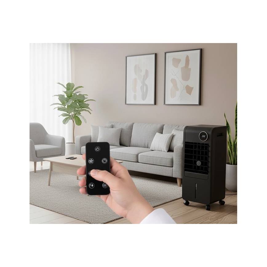 Mobiele luchtkoeler VIENTO COOL-R 65W/230V zwart + afstandsbediening