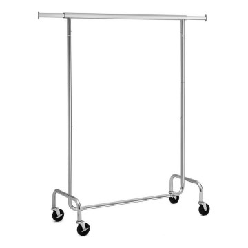 Mobiele staande kapstok JEAN, zilver