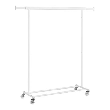 Mobiele staande kapstok LINEA wit