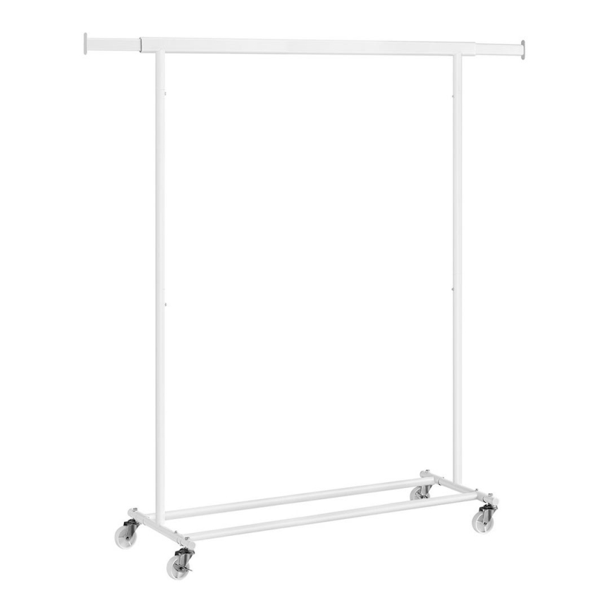 Mobiele staande kapstok LINEA wit