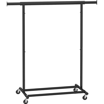 Mobiele staande kapstok LINEA zwart