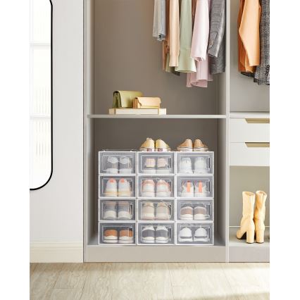 Modulair opbergrek met vakken BOXIFY, wit