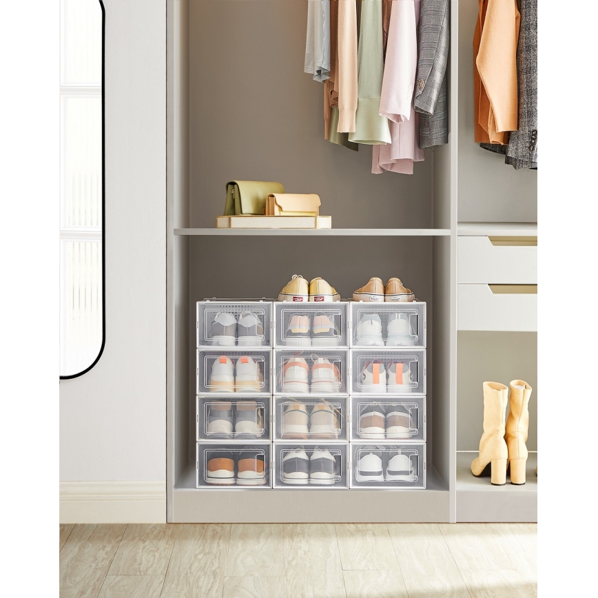 Modulair opbergrek met vakken BOXIFY, wit