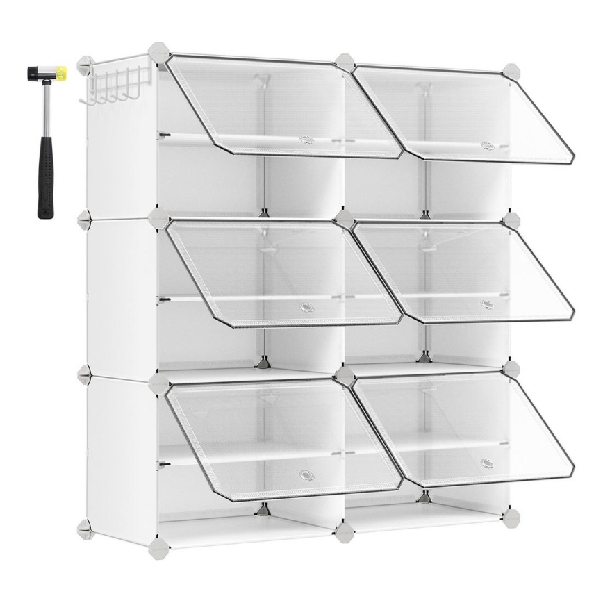 Modulair rek met vakken BOXIFY, wit