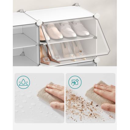 Modulair rek met vakken BOXIFY, wit