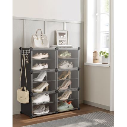 Modulair rek met vakken BOXIFY zwart