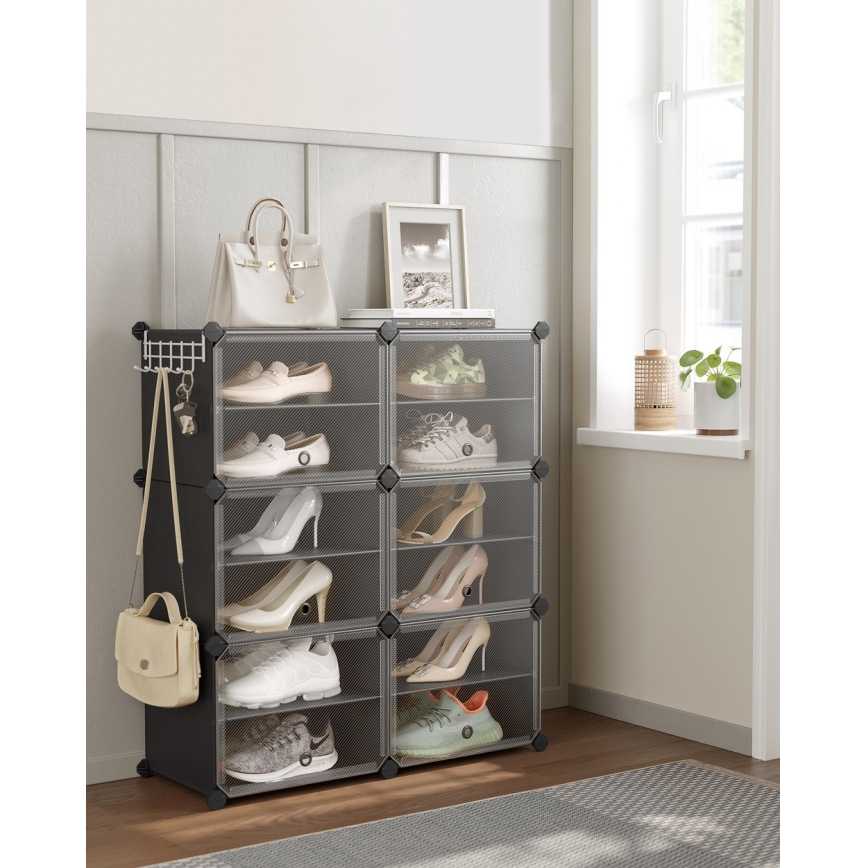 Modulair rek met vakken BOXIFY zwart