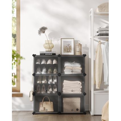 Modulair rek met vakken BOXIFY zwart