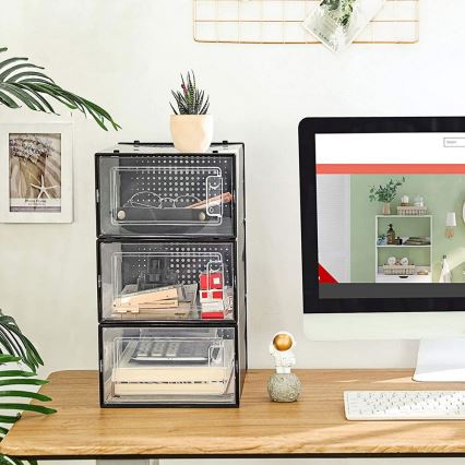 Modulair rek met vakken BOXIFY zwart