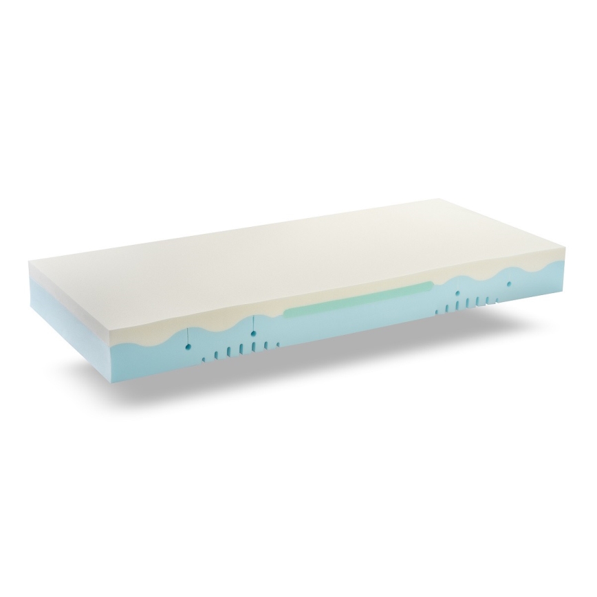 Monarch - Matras met 3 zones MESSINA 90x200 cm hoes Silver Medicott