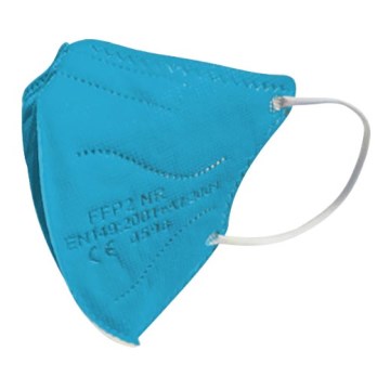 Mondkapje in Kindermaat FFP2 NR Kinderen blauw 1stuk