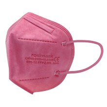 Mondkapje in Kindermaat FFP2 ROSIMASK MR-12 NR roze 1stuk