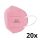 Mondkapje voor Kinderen met Certificaat FFP2 NR - CE 0370 roze 20st