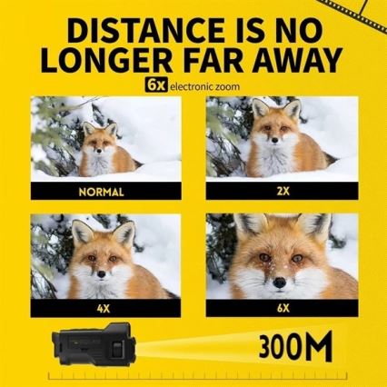 Monoculair verrekijker met nachtzicht 6x25 2000 mAh