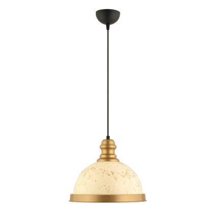 MONZA hanglamp 1xE27/40W/230V diameter 29 cm crème/bronze