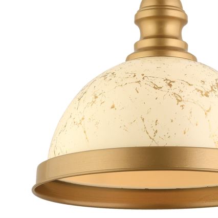 MONZA hanglamp 1xE27/40W/230V diameter 29 cm crème/bronze