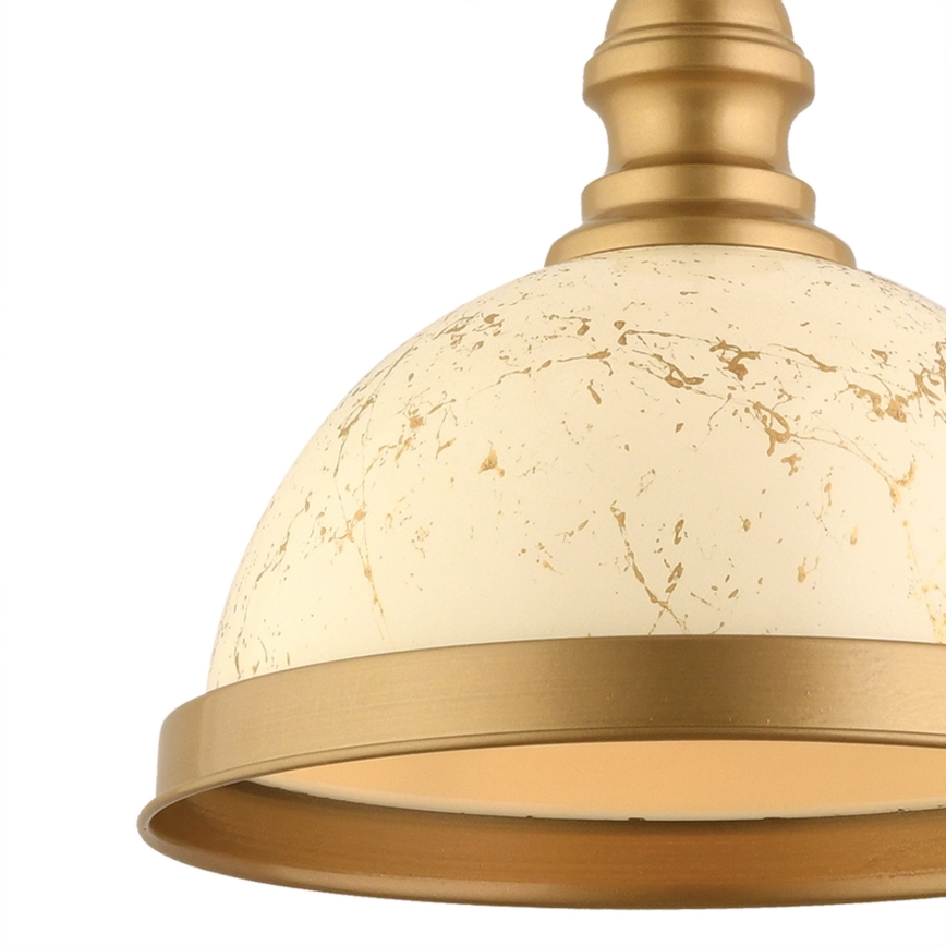 MONZA hanglamp 1xE27/40W/230V diameter 29 cm crème/bronze
