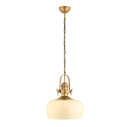MONZA hanglamp 1xE27/40W/230V, diameter 30 cm, crème/bronze