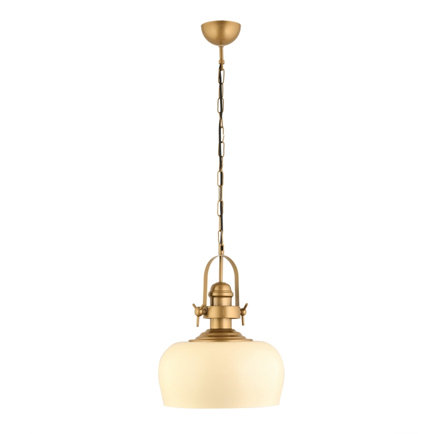 MONZA hanglamp 1xE27/40W/230V, diameter 30 cm, crème/bronze
