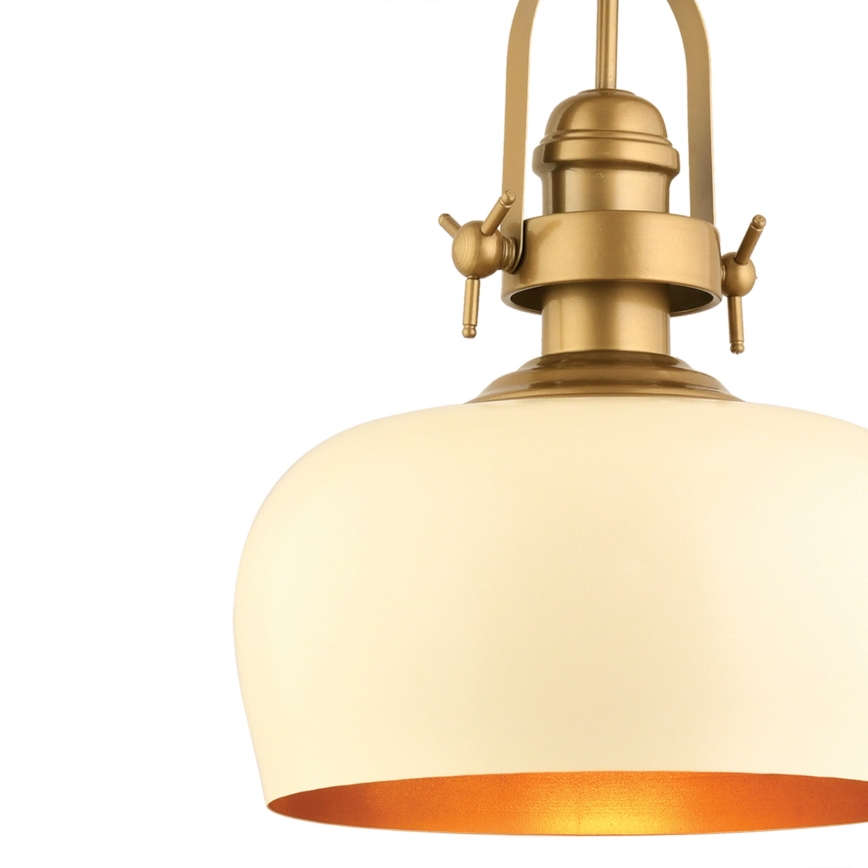 MONZA hanglamp 1xE27/40W/230V, diameter 30 cm, crème/bronze
