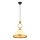 MONZA hanglamp 1xE27/40W/230V Ø 26 cm crèmekleurig/bronze
