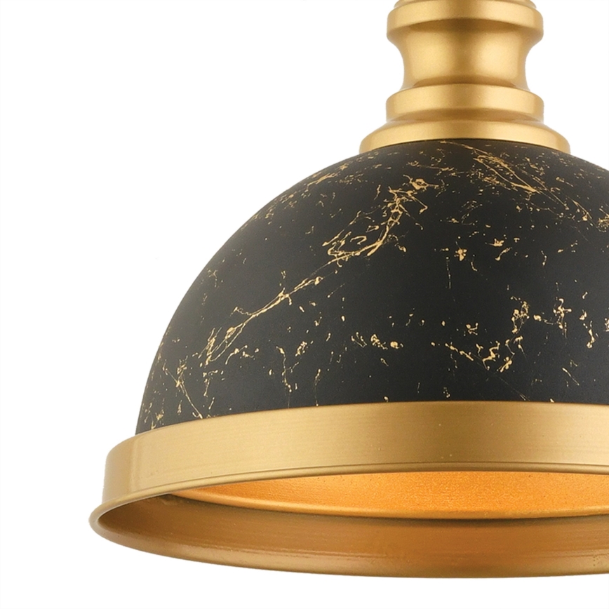 MONZA hanglamp 1xE27/40W/230V Ø 29 cm zwart/bronzen