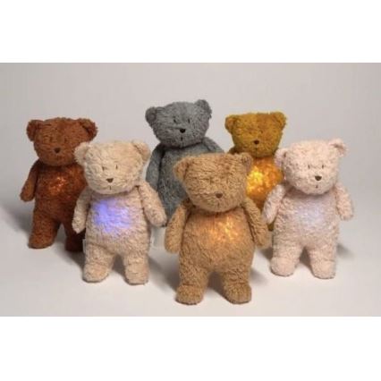 Moonie - Knuffelbeer met melodie en lampje karamel