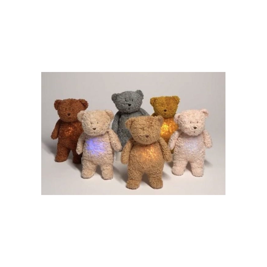 Moonie - Knuffelbeer met melodie en lampje karamel
