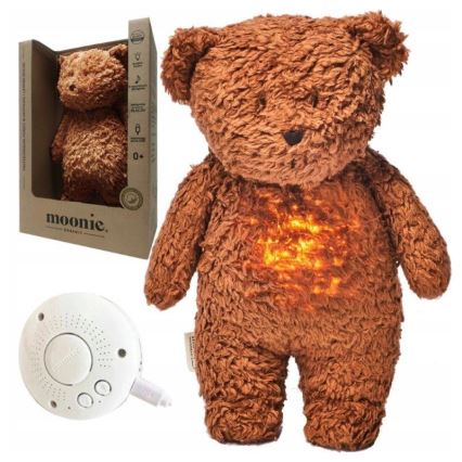 Moonie - Knuffelbeer met melodie en lampje karamel