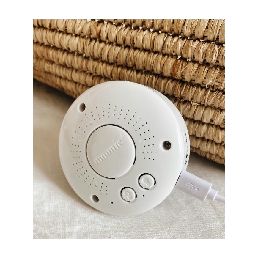 Moonie - Knuffelbeer met melodie en lampje zilver