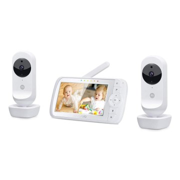 Motorola VM35-2 - Oplaadbare babyfoon met 2 camera's, 2000 mAh